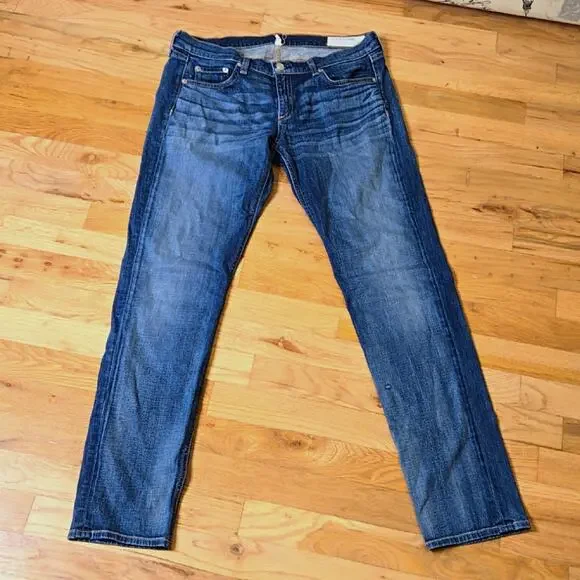 rag & bone Dre Low Rise Ankle Slim Boyfriend Jeans - Picture 2 of 8